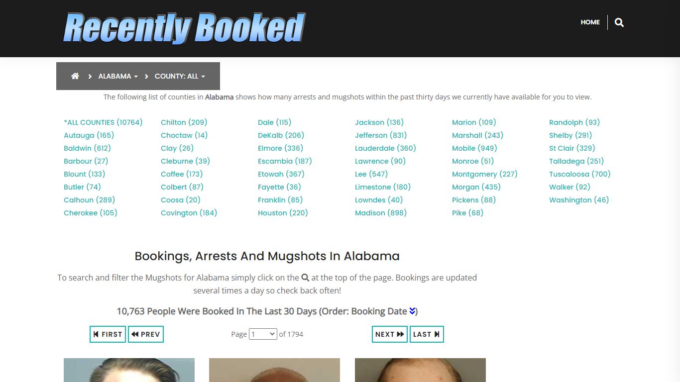 Bookings, Arrests and Mugshots in St Clair County, Alabama